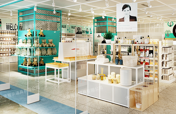 潮州精品店貨架為店鋪帶來(lái)新的形象，增加商品的銷(xiāo)量