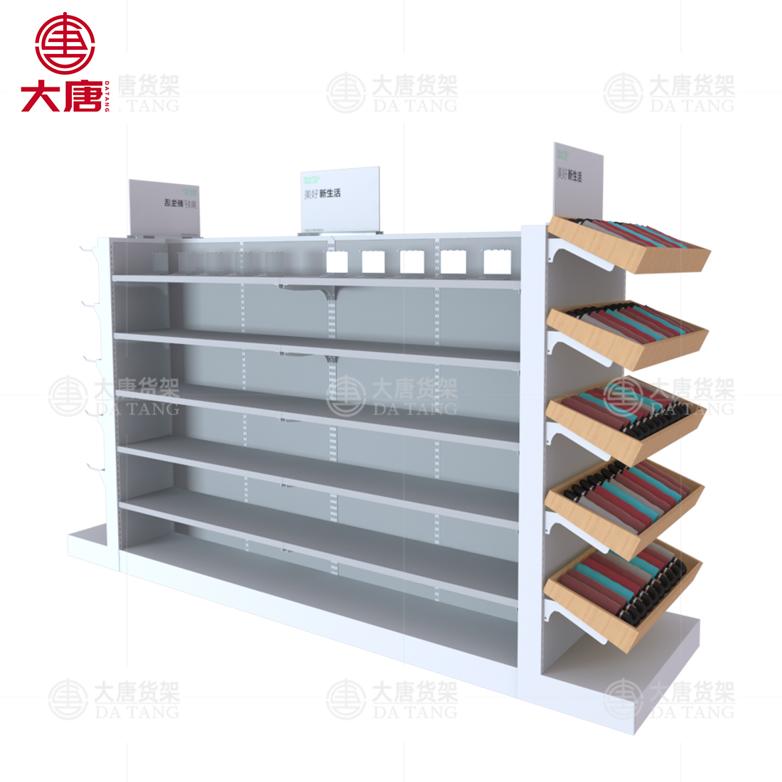 黑龍江定制小百貨貨架,定制精品貨架,10元店貨架,大唐貨架廠