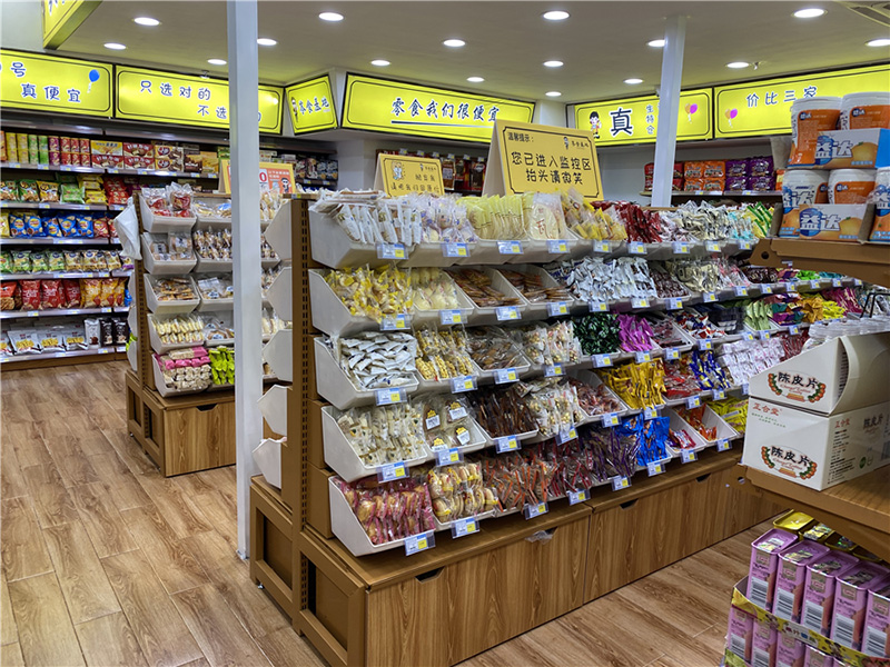 休閑零食店貨架,進(jìn)口零食貨架,休閑食品貨架