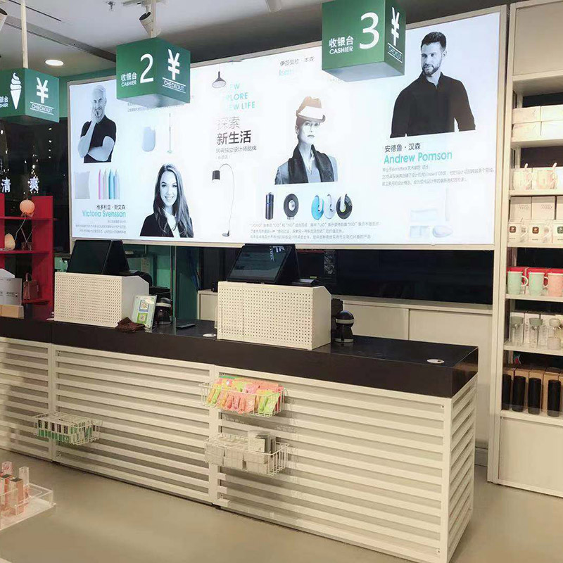 簡約現(xiàn)代nome諾米背景柜超市收銀臺便利店母嬰店小型柜臺