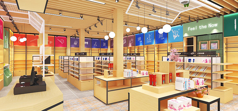 武漢文體店貨架,文具店陳列架,定制文具店展示架廠家