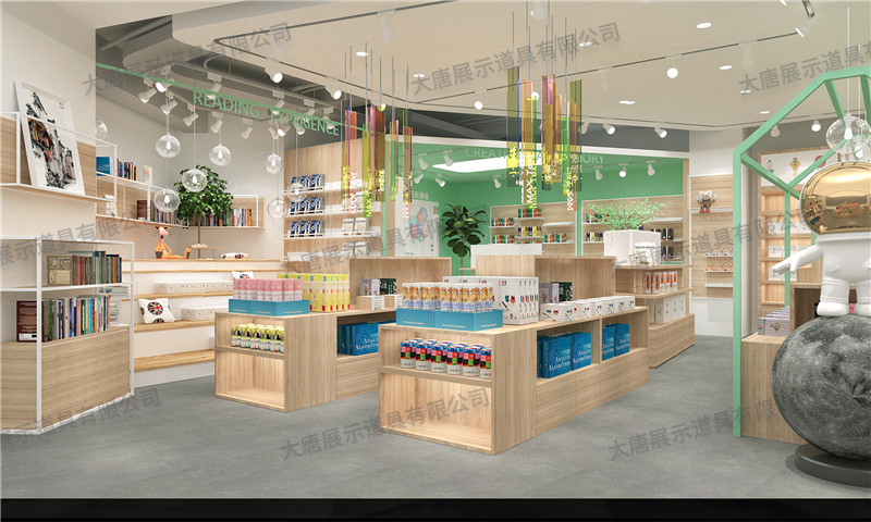 文體店貨架,文具店貨架,鋼木貨架